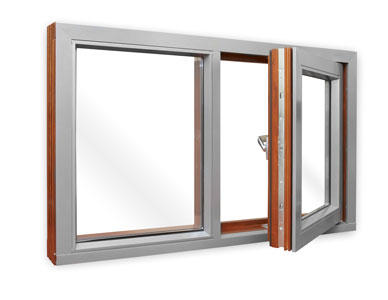 Okno drewniano aluminiowe DURWIN