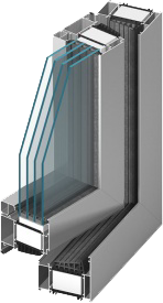 Okno aluminiowe MB-104 PASSIVE